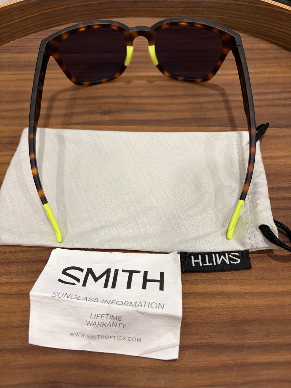 SMITH Founder Matte Tortoise Neon A84 Sunglasses. - Picture 5 of 5
